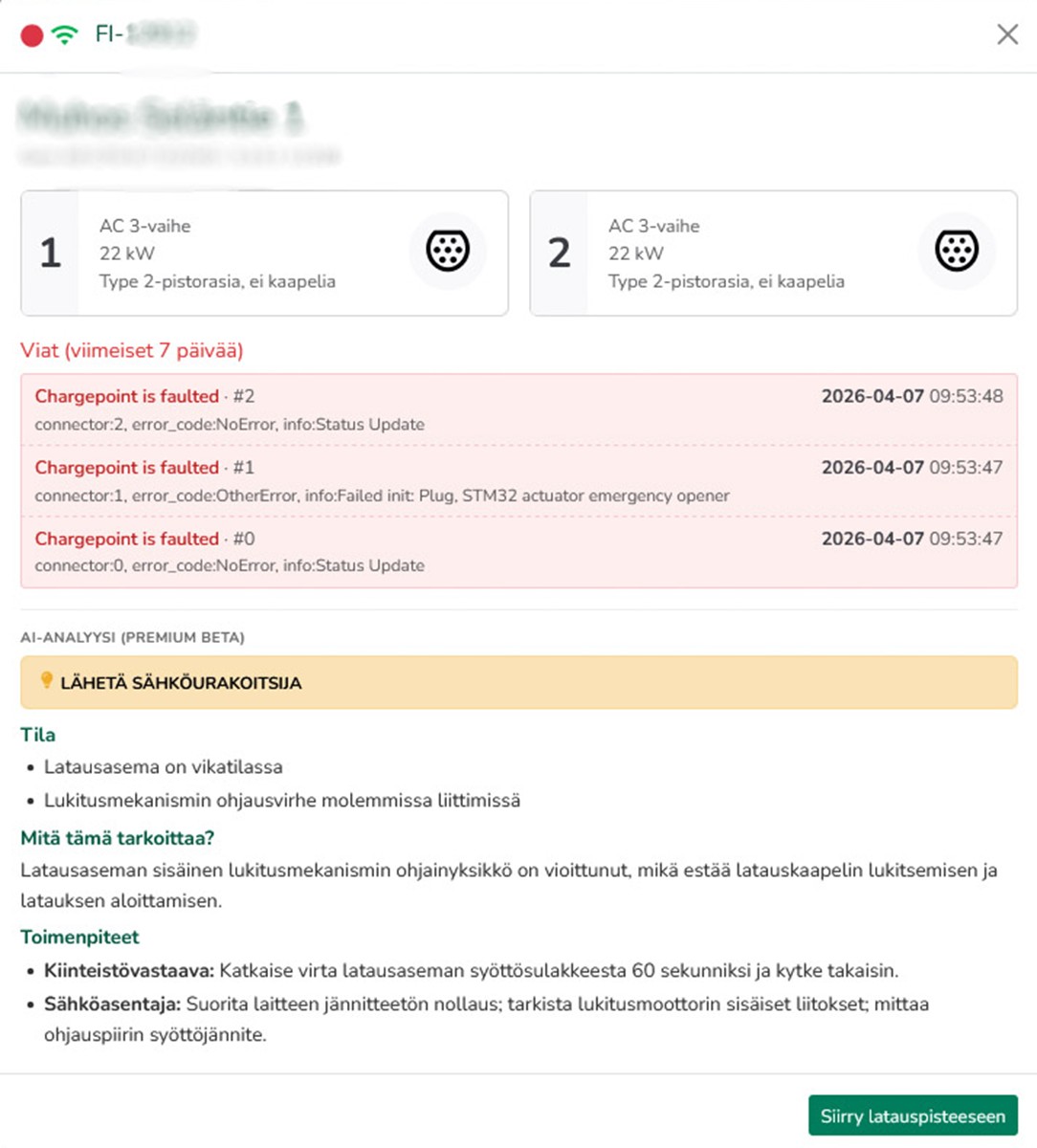 AI-analyysi häiriötilanteessa